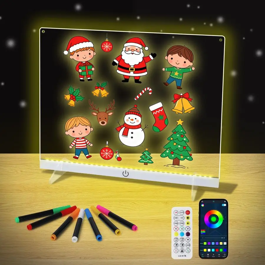 Свечение, светодиодная доска для заметок с цветами, светодиодная доска для рисования 14,1x10,9, акриловая доска для сухого стирания, доска для заметок со светодиодной подсветкой 16M цветов с музыкой
Свечение, светодиодная доска для заметок с цветами, светодиодная доска для рисования 14,1x10,9, акриловая доска для сухого стирания, доска для заметок со светодиодной подсветкой 16M цветов с музыкой