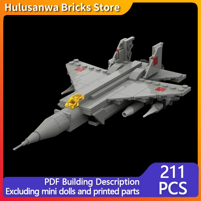 MiG-25 Interceptor Aircraft Model MOC Building Bricks War Equipment Modular Technology Gifts Holiday Assemble Children Toys Suit
MiG-25 Interceptor Aircraft Model MOC Building Bricks War Equipment Modular Technology Gifts Holiday Assemble Children Toys Suit