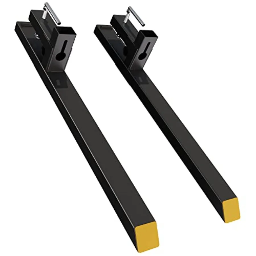 YITAMOTOR 43" Clamp on Pallet Forks 2000lbs Heavy Duty Quick Attach Bucket Fork for Tractor Loader Skid Steer
YITAMOTOR 43" Clamp on Pallet Forks 2000lbs Heavy Duty Quick Attach Bucket Fork for Tractor Loader Skid Steer