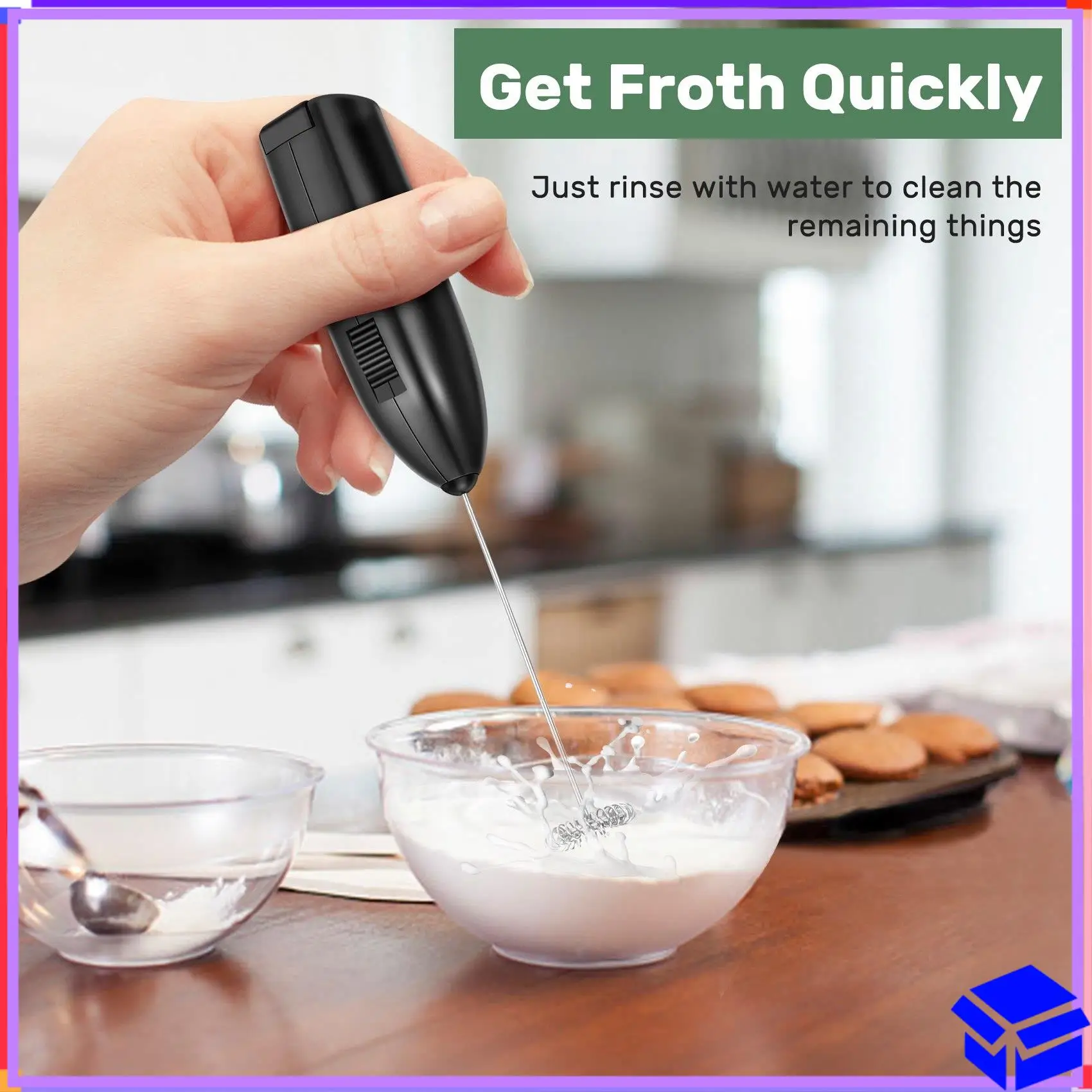 Reliable Milk Frother Handheld, Coffee Frother Battery Operated - Electric Whisk Coffee Stirrers, Milk Foamer, Mini Mixer Useful
Reliable Milk Frother Handheld, Coffee Frother Battery Operated - Electric Whisk Coffee Stirrers, Milk Foamer, Mini Mixer Useful