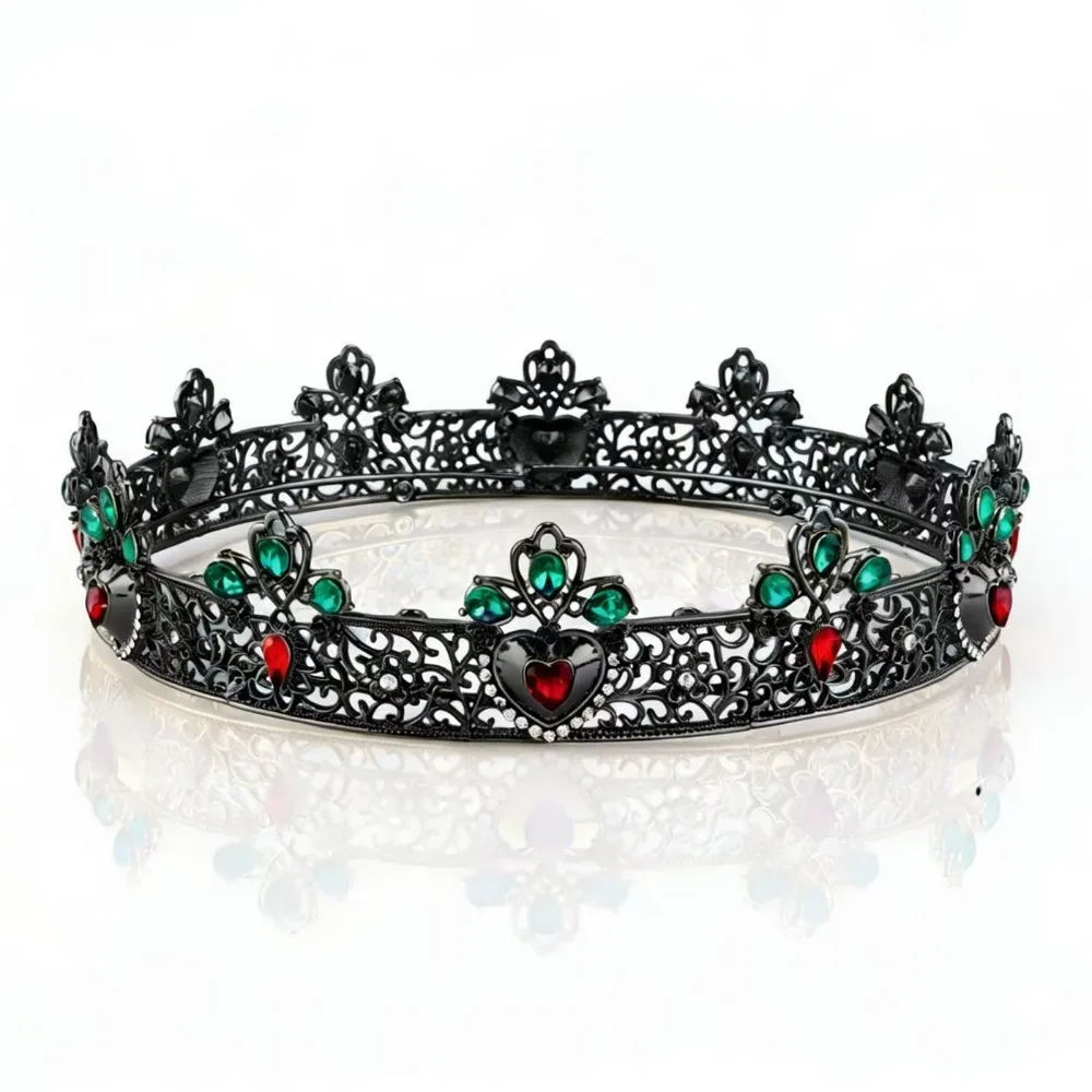 Trendy Shiny Baroque Round Crown Metal Gold Rhinestone Crown Headwear Hair Ornaments Ancient Gold Girls
Trendy Shiny Baroque Round Crown Metal Gold Rhinestone Crown Headwear Hair Ornaments Ancient Gold Girls