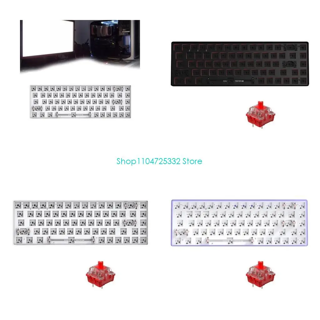 P5EA Hot Swap Keyboard Bluetooth-compatible5.0 with 2.4G Wireless USB Receiver for Mechanical Keyboards Middle Frame
P5EA Hot Swap Keyboard Bluetooth-compatible5.0 with 2.4G Wireless USB Receiver for Mechanical Keyboards Middle Frame