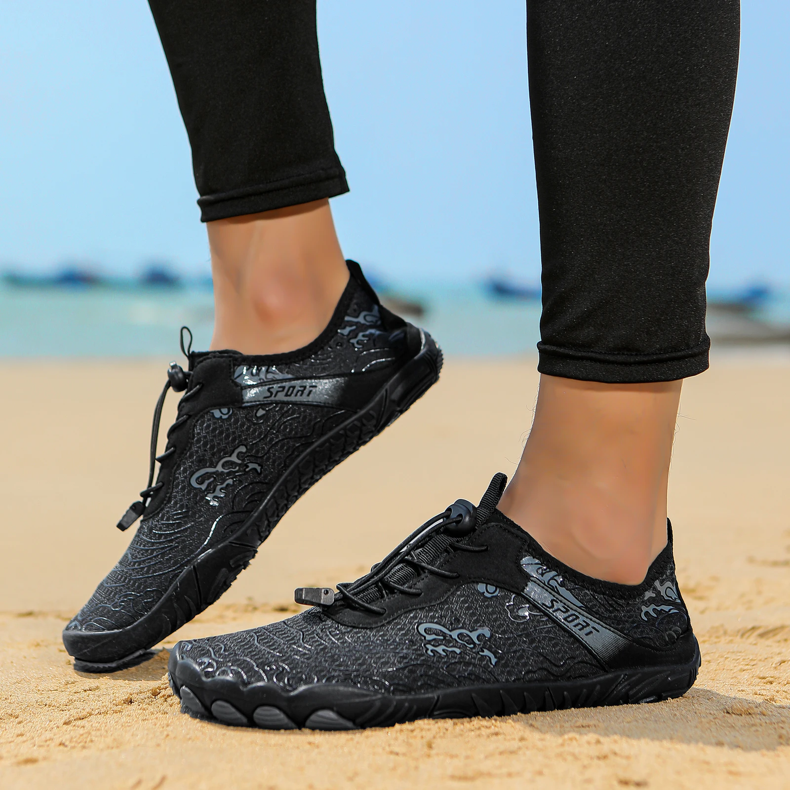 Black Unisex Water Shoes Quick Dry Anti-slip Aqua Shoes Men Women Beach Swimming Surfing Barefoot Wading Sneakers
Black Unisex Water Shoes Quick Dry Anti-slip Aqua Shoes Men Women Beach Swimming Surfing Barefoot Wading Sneakers