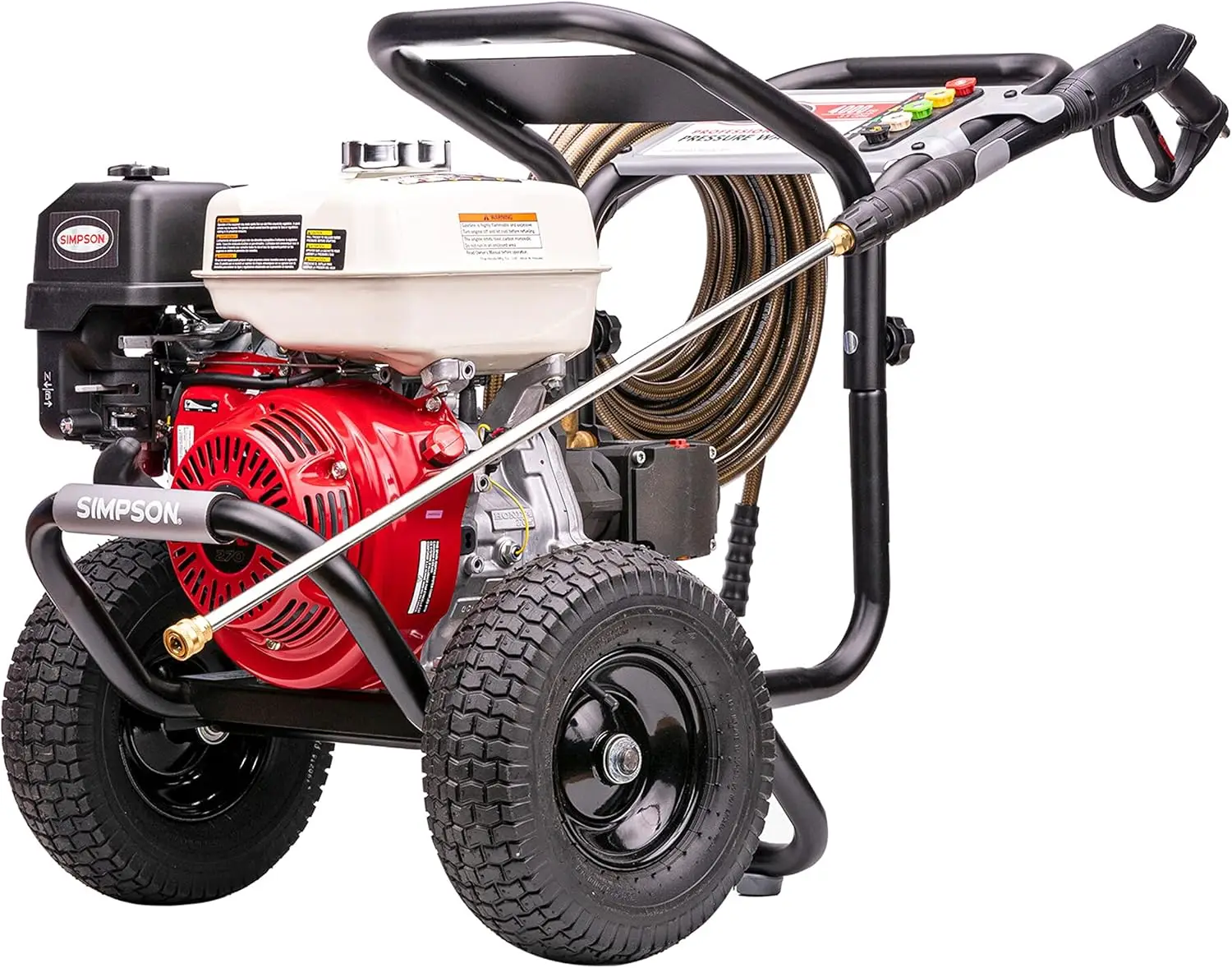 SIMPSON Cleaning PS60869 PowerShot 4000 PSI Gas Pressure Washer, 3.5 GPM AAA Triplex Pump, Honda GX270 Engine
SIMPSON Cleaning PS60869 PowerShot 4000 PSI Gas Pressure Washer, 3.5 GPM AAA Triplex Pump, Honda GX270 Engine