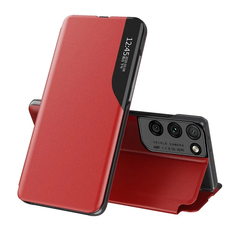 View Window Flip Leather Phone Stand Case Cover for Samsung Galaxy S21 Ultra 5G - Red
View Window Flip Leather Phone Stand Case Cover for Samsung Galaxy S21 Ultra 5G - Red