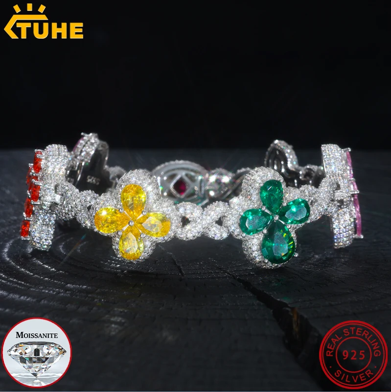 TUHE 925 Sterling Silver Colorful Cubic Zirconia Bracelet Infinity Cross Bracelet For Men Women Hip Hop Jewelry Party Gift
TUHE 925 Sterling Silver Colorful Cubic Zirconia Bracelet Infinity Cross Bracelet For Men Women Hip Hop Jewelry Party Gift
