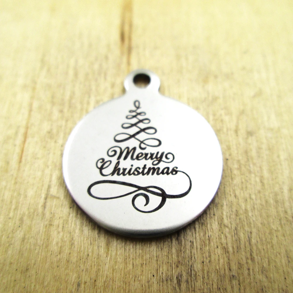 20pcs-merry christmas tree stainless steel charms - Laser Engraved - Customized - DIY Charms Pendants
20pcs-merry christmas tree stainless steel charms - Laser Engraved - Customized - DIY Charms Pendants