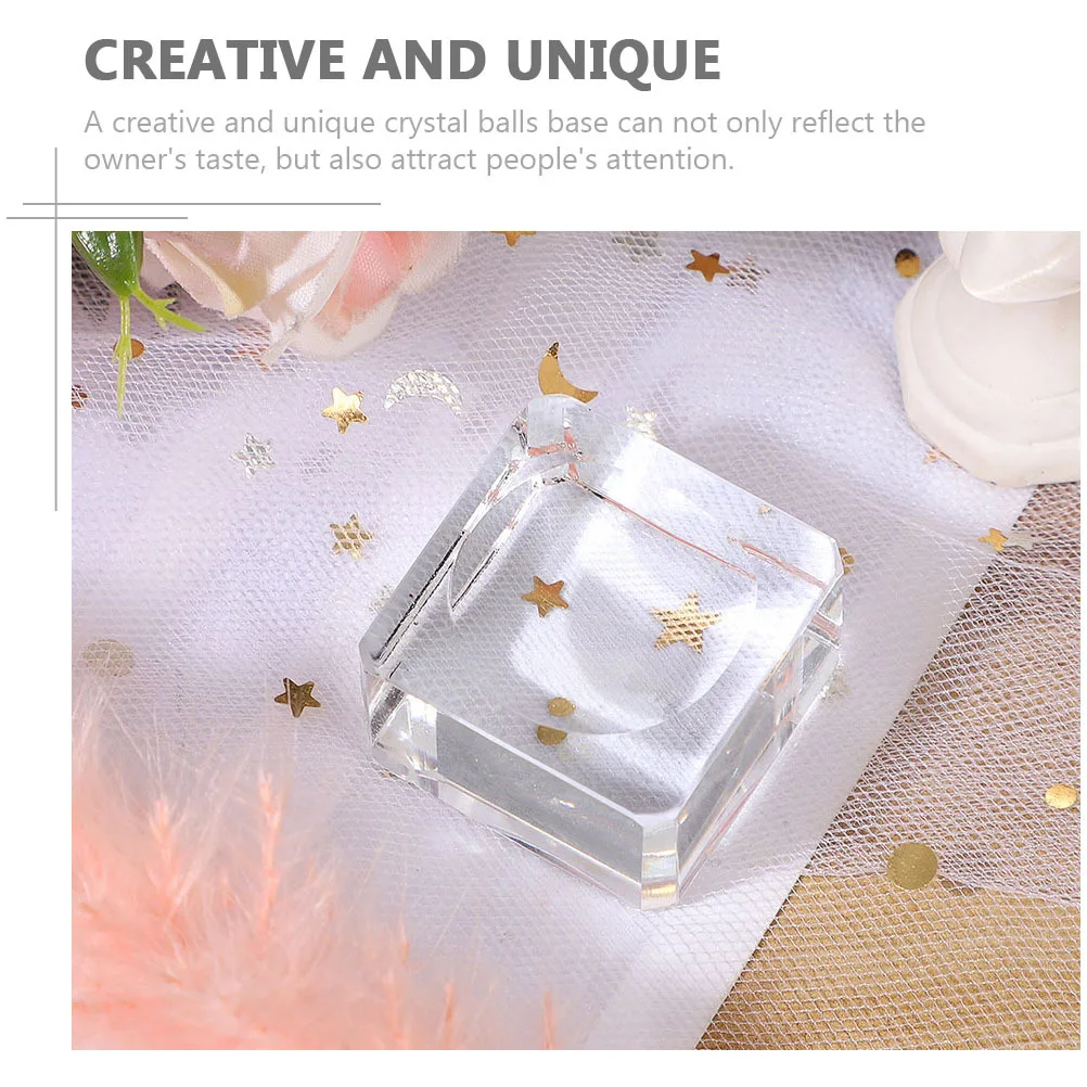 Square Crystal Ball Base Delicate Transparent Holder for Home Office Desktop Decor Living Room Study Window Display Decoration
Square Crystal Ball Base Delicate Transparent Holder for Home Office Desktop Decor Living Room Study Window Display Decoration