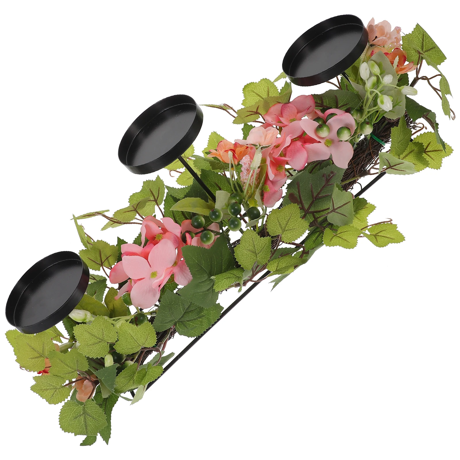 Decorate Simulated Hydrangea Candlestick Wreath Plastic Decorative Table Centerpiece
Decorate Simulated Hydrangea Candlestick Wreath Plastic Decorative Table Centerpiece