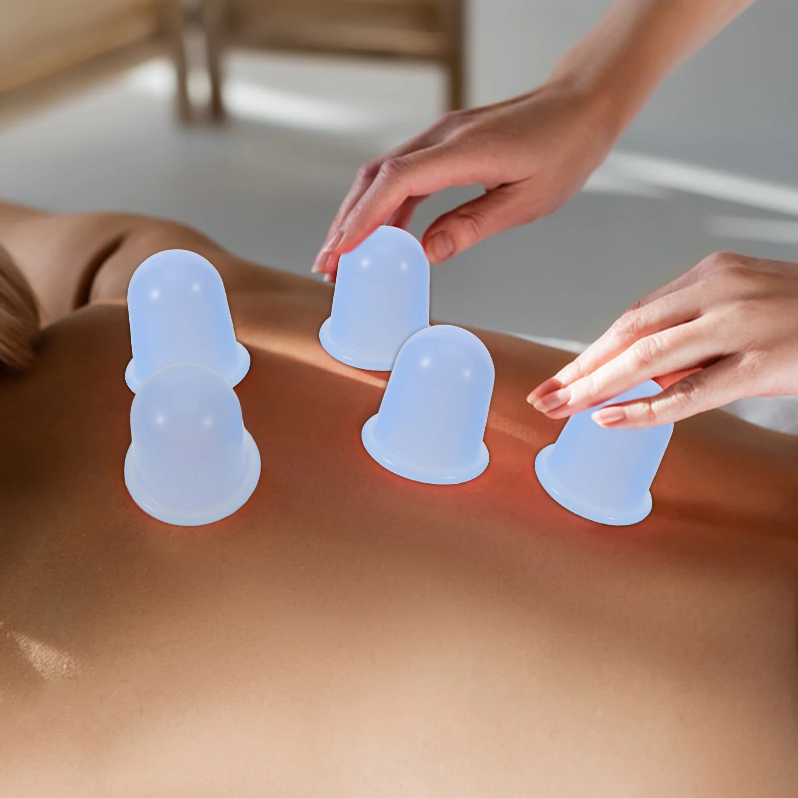 4 Pcs Silicone Cupping Set Blue Vacuum Therapy Anti Cellulite Suction Portable Massager Relax Body Muscle Moisture Absorption
4 Pcs Silicone Cupping Set Blue Vacuum Therapy Anti Cellulite Suction Portable Massager Relax Body Muscle Moisture Absorption
