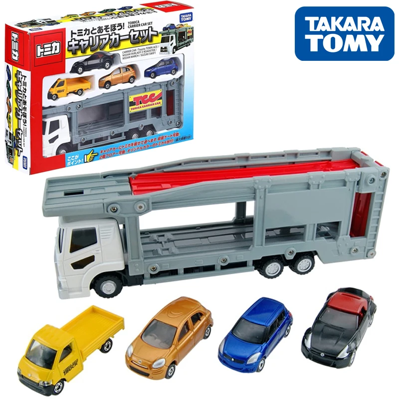 TAKARA TOMY TOMICA Double-decker transport vehicle truck set die-cast simulation alloy car model collection ornament.
TAKARA TOMY TOMICA Double-decker transport vehicle truck set die-cast simulation alloy car model collection ornament.