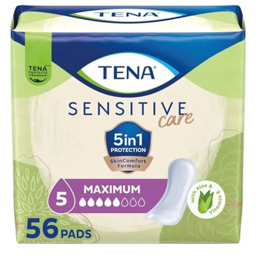 TENA Sensitive Care Maximum Pads, Length, count
TENA Sensitive Care Maximum Pads, Length, count