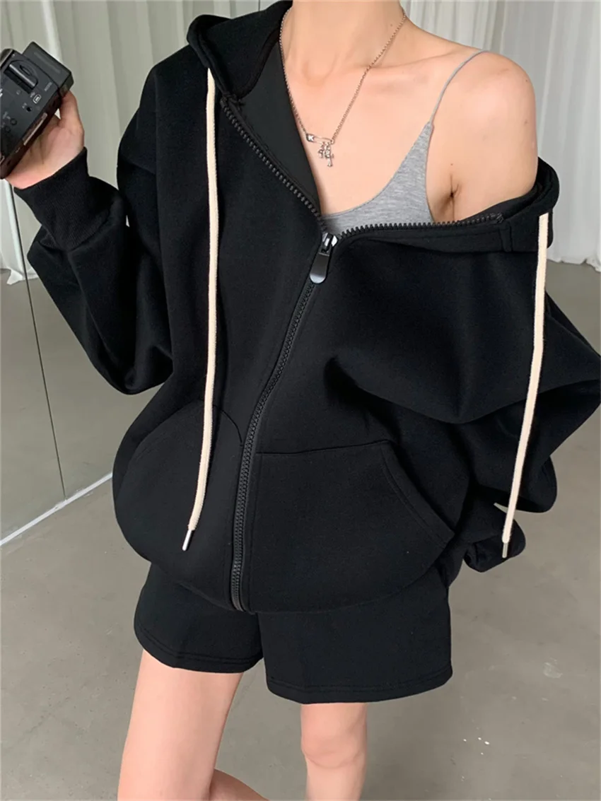 Alien Kitty Stylish Casual Sets Women Oversize Hooded Coats Autumn Loose New Daily All Match High Street Wide Leg Shorts Suits
Alien Kitty Stylish Casual Sets Women Oversize Hooded Coats Autumn Loose New Daily All Match High Street Wide Leg Shorts Suits