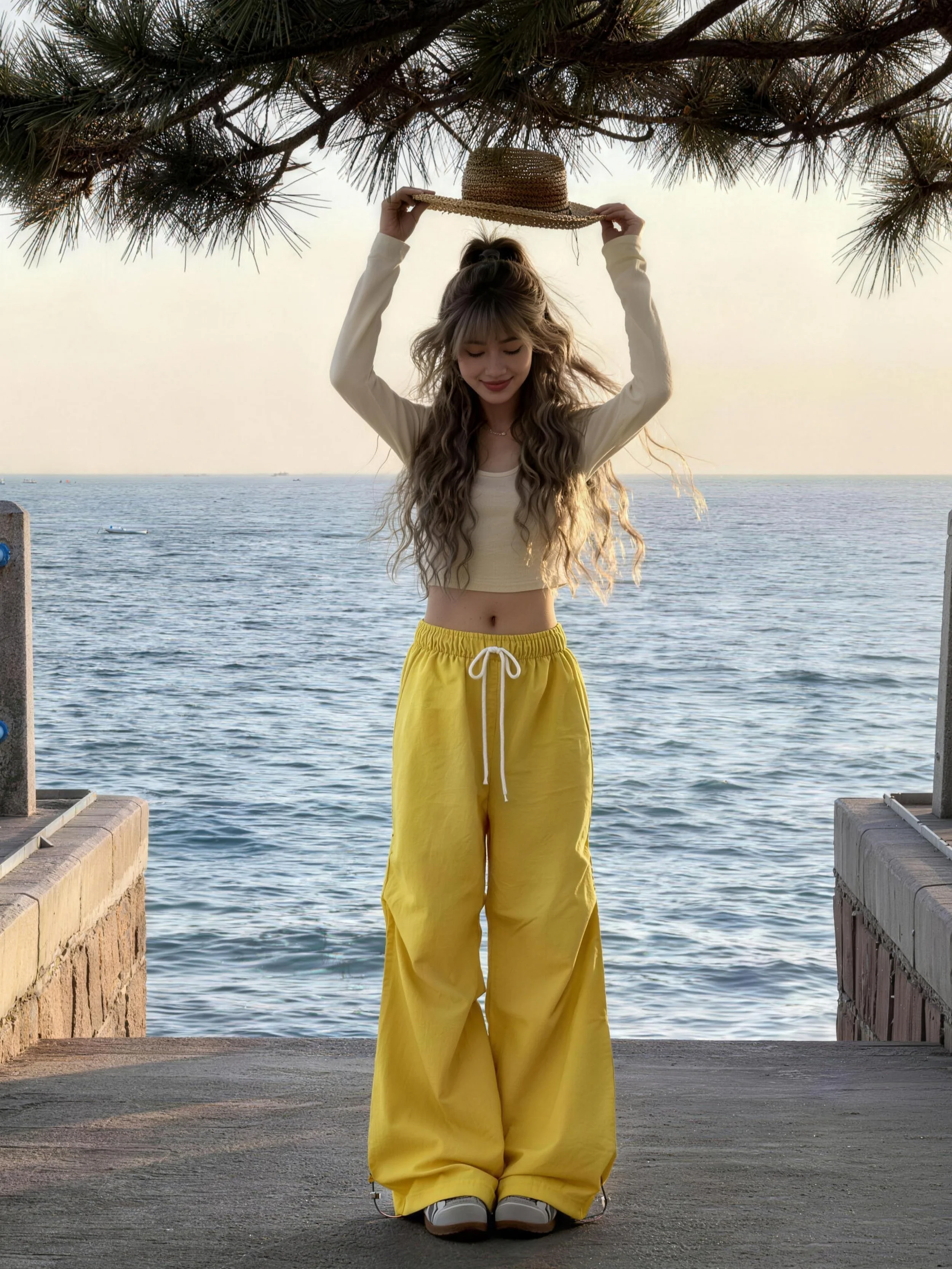 Dopamine Quick Dry Yellow Sports Pants Women Summer American Workwear Wide Leg Casual Mountain Climbing Pants Small Size
Dopamine Quick Dry Yellow Sports Pants Women Summer American Workwear Wide Leg Casual Mountain Climbing Pants Small Size