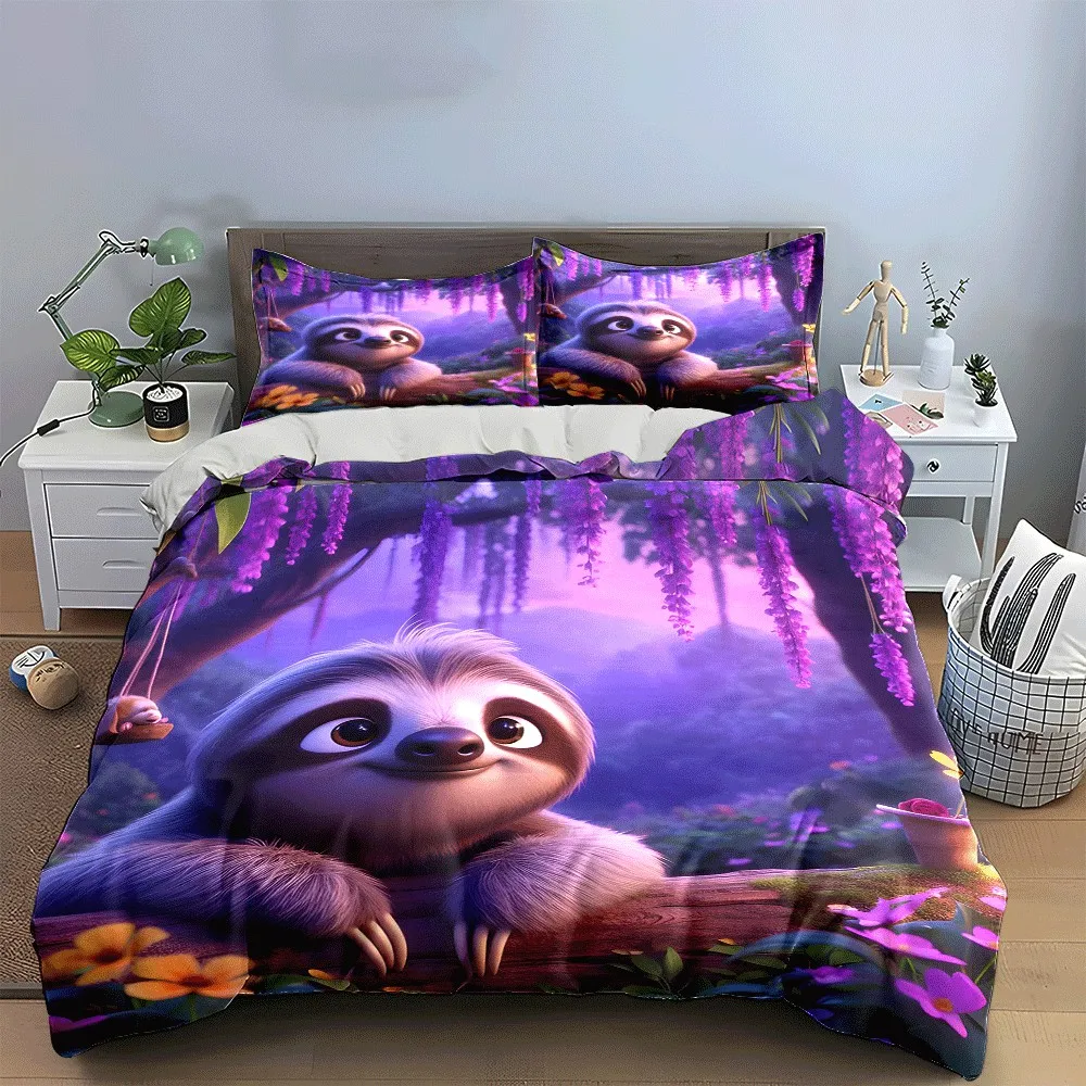 "Relaxing Sloth Nature Escape Set" Exquisite three-piece bedding set gift for kids and adults
"Relaxing Sloth Nature Escape Set" Exquisite three-piece bedding set gift for kids and adults