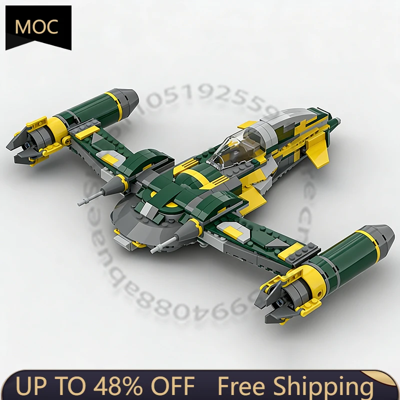 436 PCS Space War Model SS-56 Starfighter MOC Customize Modular Building Block Creative Design SImple DIY Boys Toy Birthday Gift
436 PCS Space War Model SS-56 Starfighter MOC Customize Modular Building Block Creative Design SImple DIY Boys Toy Birthday Gift