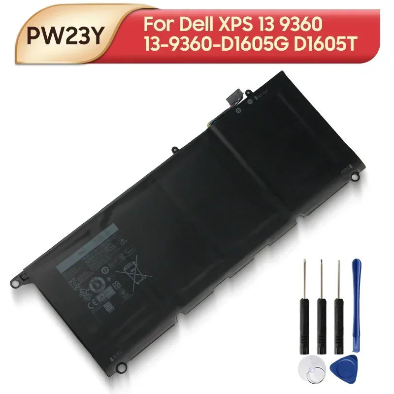 PW23Y 0RNP72 0TP1GT Сменный аккумулятор для ноутбука Dell XPS 13 9360 13-9360-D1605G D1605T D1705 60 Втч аккумуляторы
PW23Y 0RNP72 0TP1GT Сменный аккумулятор для ноутбука Dell XPS 13 9360 13-9360-D1605G D1605T D1705 60 Втч аккумуляторы