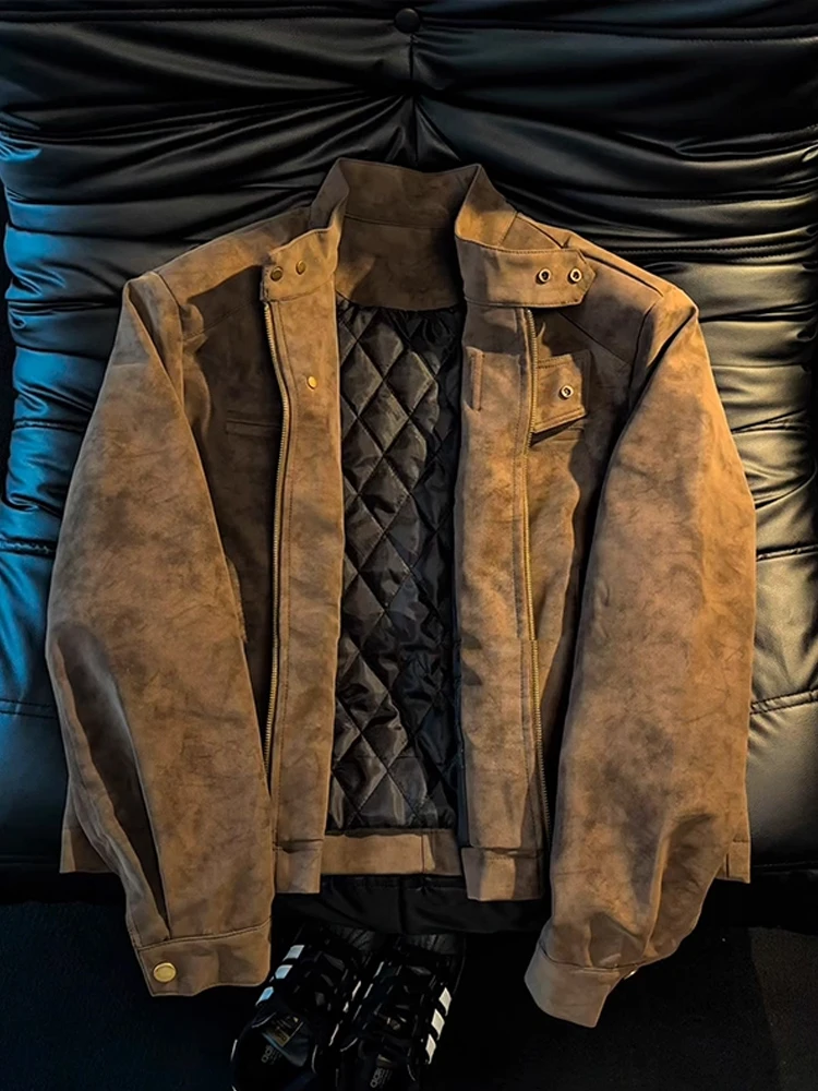 Коричневое кожаное хлопковое пальто Thiened, мужское зимнее хлопковое пальто с хлопковой вставкой, теплая верхняя одежда пилота Харрингтона, длинная одежда-стойка...
Коричневое кожаное хлопковое пальто Thiened, мужское зимнее хлопковое пальто с хлопковой вставкой, теплая верхняя одежда пилота Харрингтона, длинная одежда-стойка...