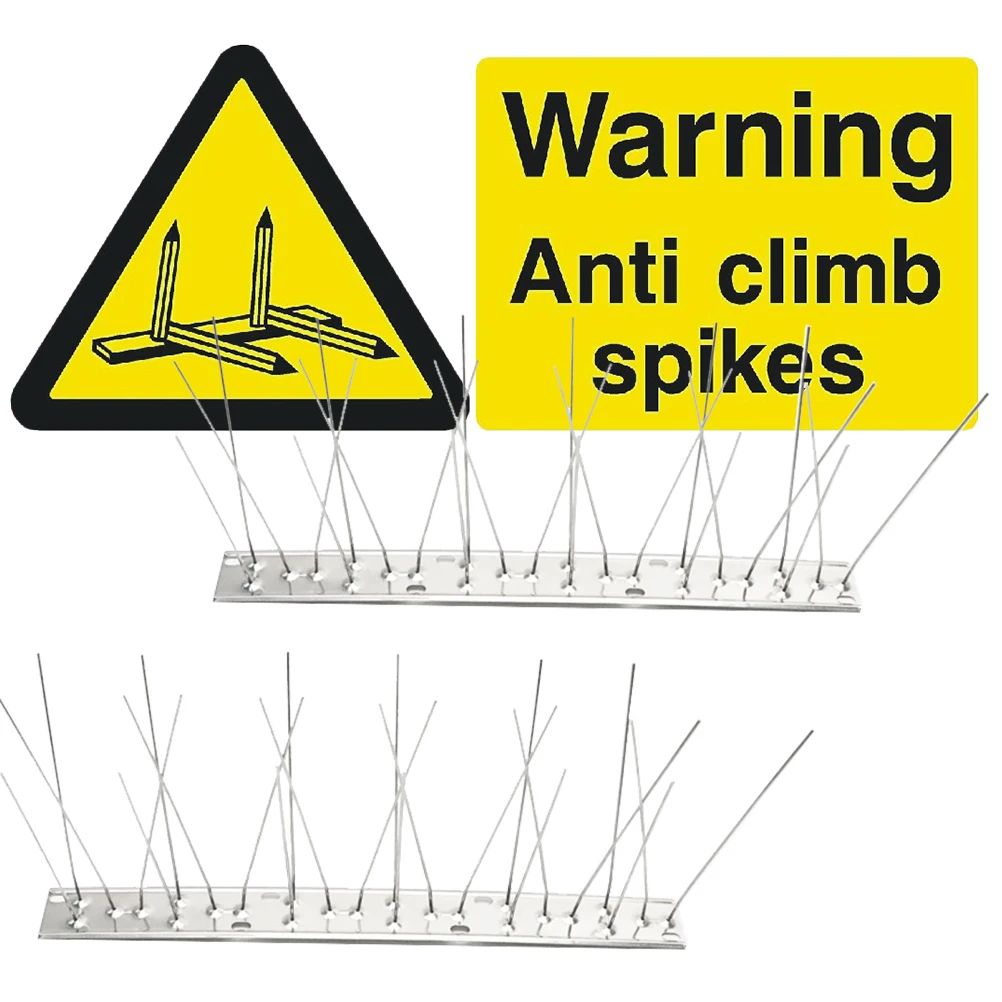 24 Spikes Anti Bird Heavy Duty Netting Stainless Steel 25CM Silver PE Bag Warning Stickers Pigeon Deterrent Roof Fence Garden
24 Spikes Anti Bird Heavy Duty Netting Stainless Steel 25CM Silver PE Bag Warning Stickers Pigeon Deterrent Roof Fence Garden
