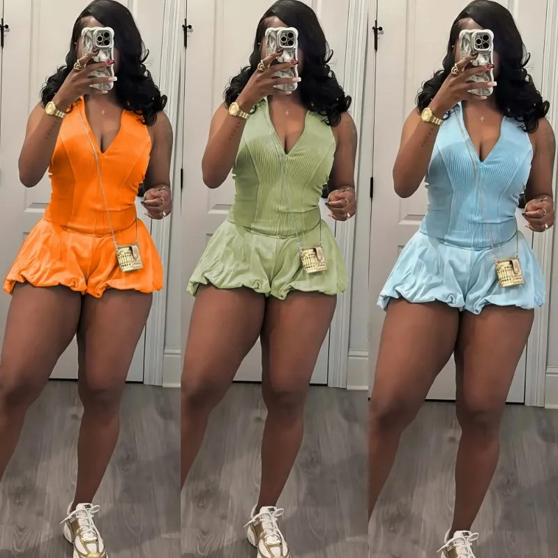 FAGADOER Casual Ribbing 2 Piece Sets Woman Outfit Sleeveless Backless Crop Top and Bubble Puff Skirt Suit Female Streetwear New
FAGADOER Casual Ribbing 2 Piece Sets Woman Outfit Sleeveless Backless Crop Top and Bubble Puff Skirt Suit Female Streetwear New