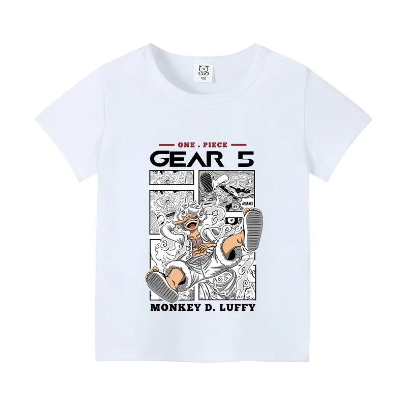 One Piece Luffy Cartoon Print Children's Pure Cotton Short-Sleeved Boys' Sport Shirt Girls' Casual Top Children's Summer T-Shirt
One Piece Luffy Cartoon Print Children's Pure Cotton Short-Sleeved Boys' Sport Shirt Girls' Casual Top Children's Summer T-Shirt
