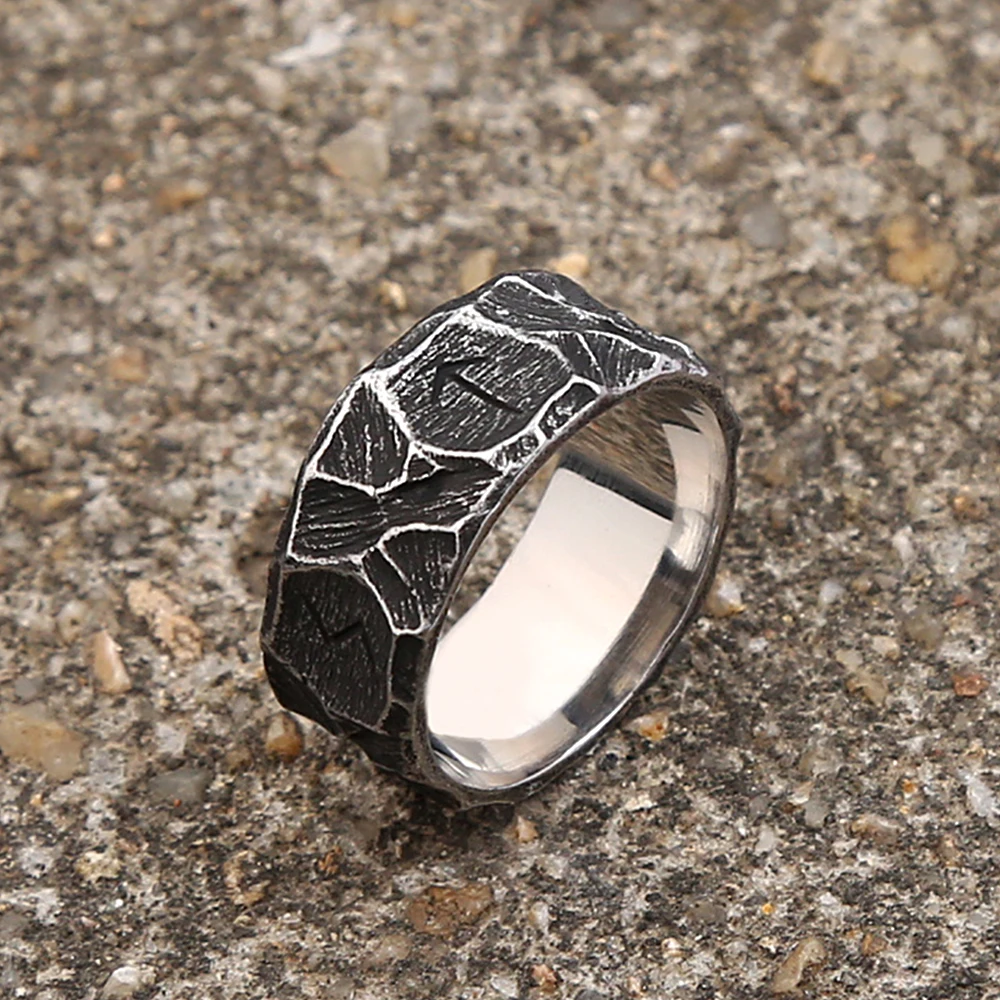 Fashion Vintage Nordic Viking Rune Rings Punk Biker Stainless Steel Amulet Ring For Men Women Couple Jewelry Gifts Wholesale 
Fashion Vintage Nordic Viking Rune Rings Punk Biker Stainless Steel Amulet Ring For Men Women Couple Jewelry Gifts Wholesale