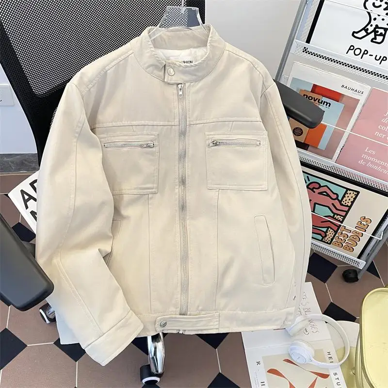 Pure Cotton Workwear Jaet Thiened Motorcycle Coat Men's Street Sle Trendy Brand Canvas Coat Warm Casual Long Sve
Pure Cotton Workwear Jaet Thiened Motorcycle Coat Men's Street Sle Trendy Brand Canvas Coat Warm Casual Long Sve