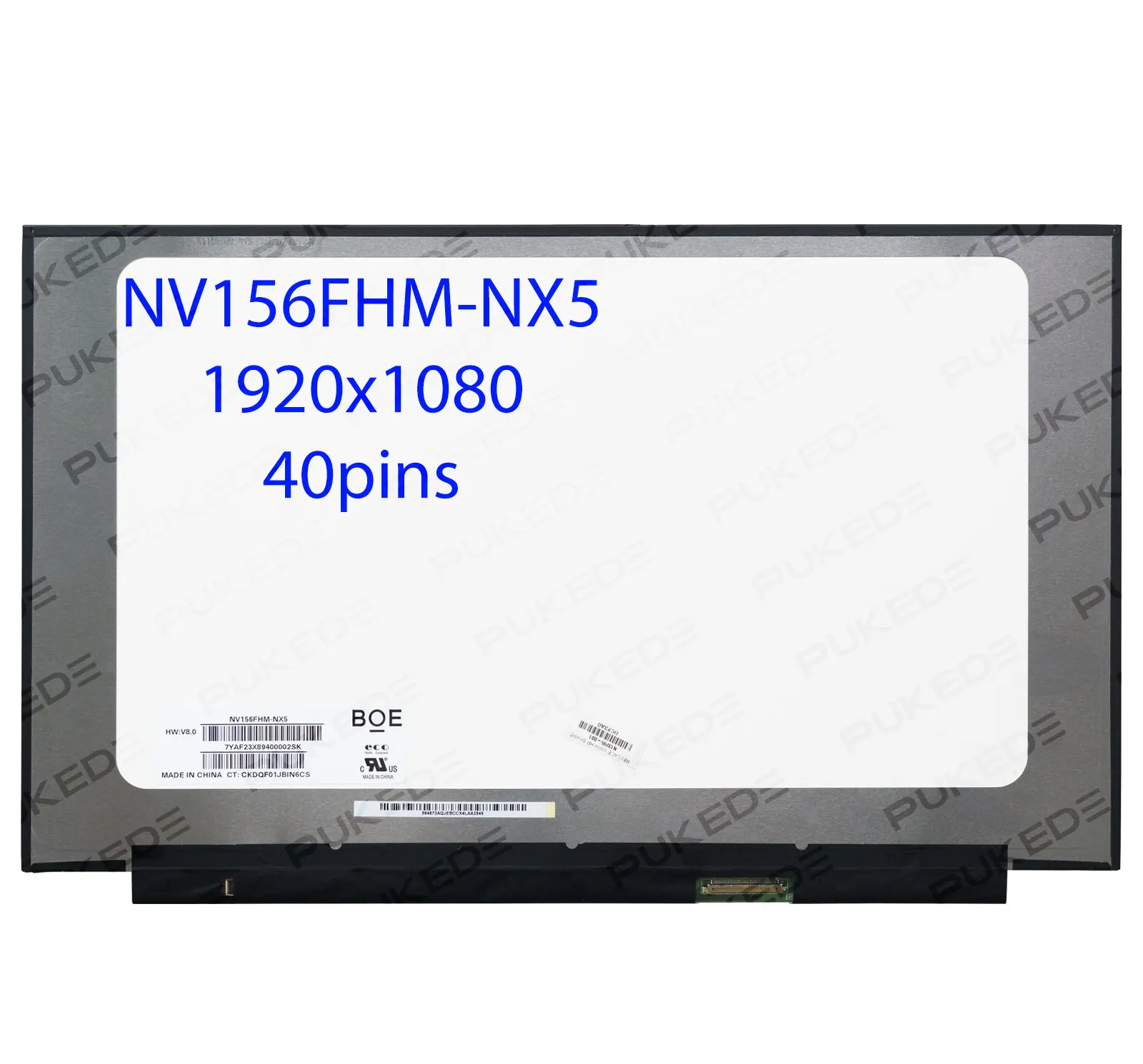 15.6"Laptop LCD Screen NV156FHM-NX5 IPS 144HZ 1920x1080 FHD Display Matrix Panel Replacement 40pins edp
15.6"Laptop LCD Screen NV156FHM-NX5 IPS 144HZ 1920x1080 FHD Display Matrix Panel Replacement 40pins edp