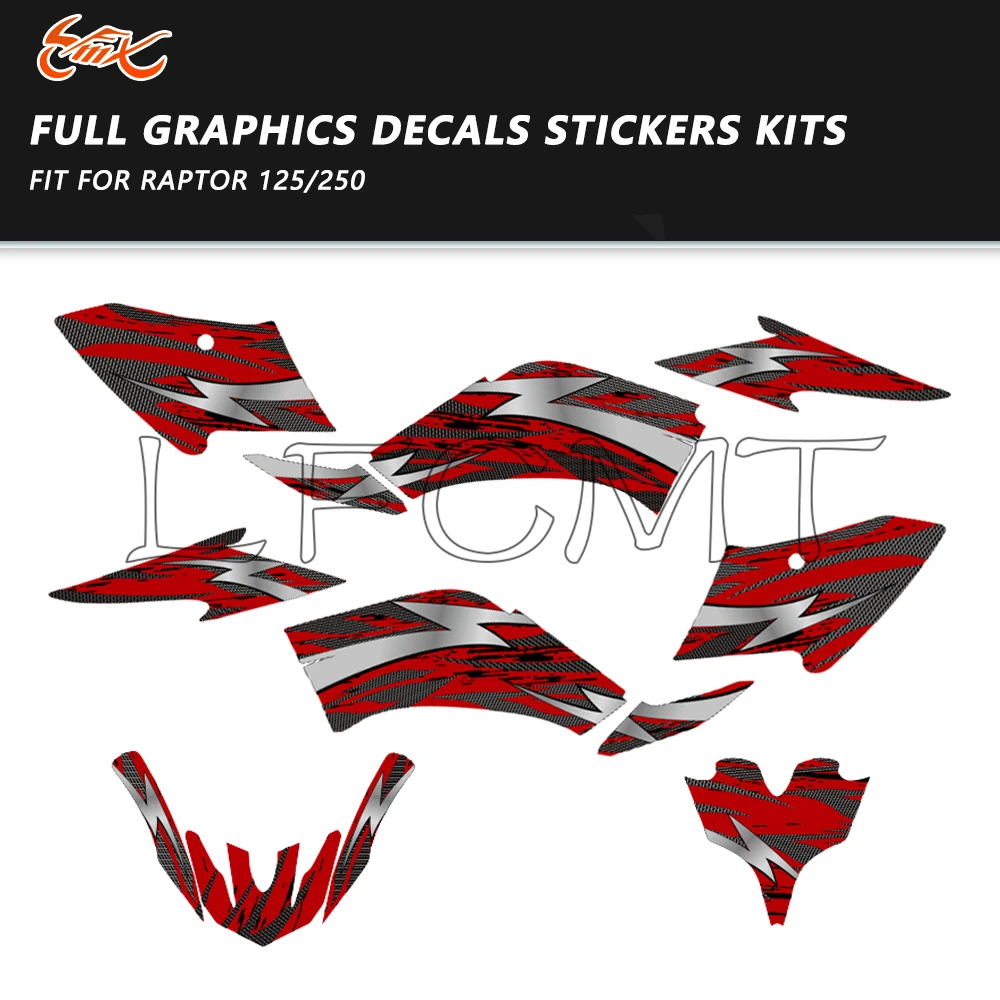 New Style Fit for Yamaha Raptor125 Raptor 250 YFM 125 250 YFM125 YFM250 ATV Graphics Kits Decoration Background Decals Stickers
New Style Fit for Yamaha Raptor125 Raptor 250 YFM 125 250 YFM125 YFM250 ATV Graphics Kits Decoration Background Decals Stickers