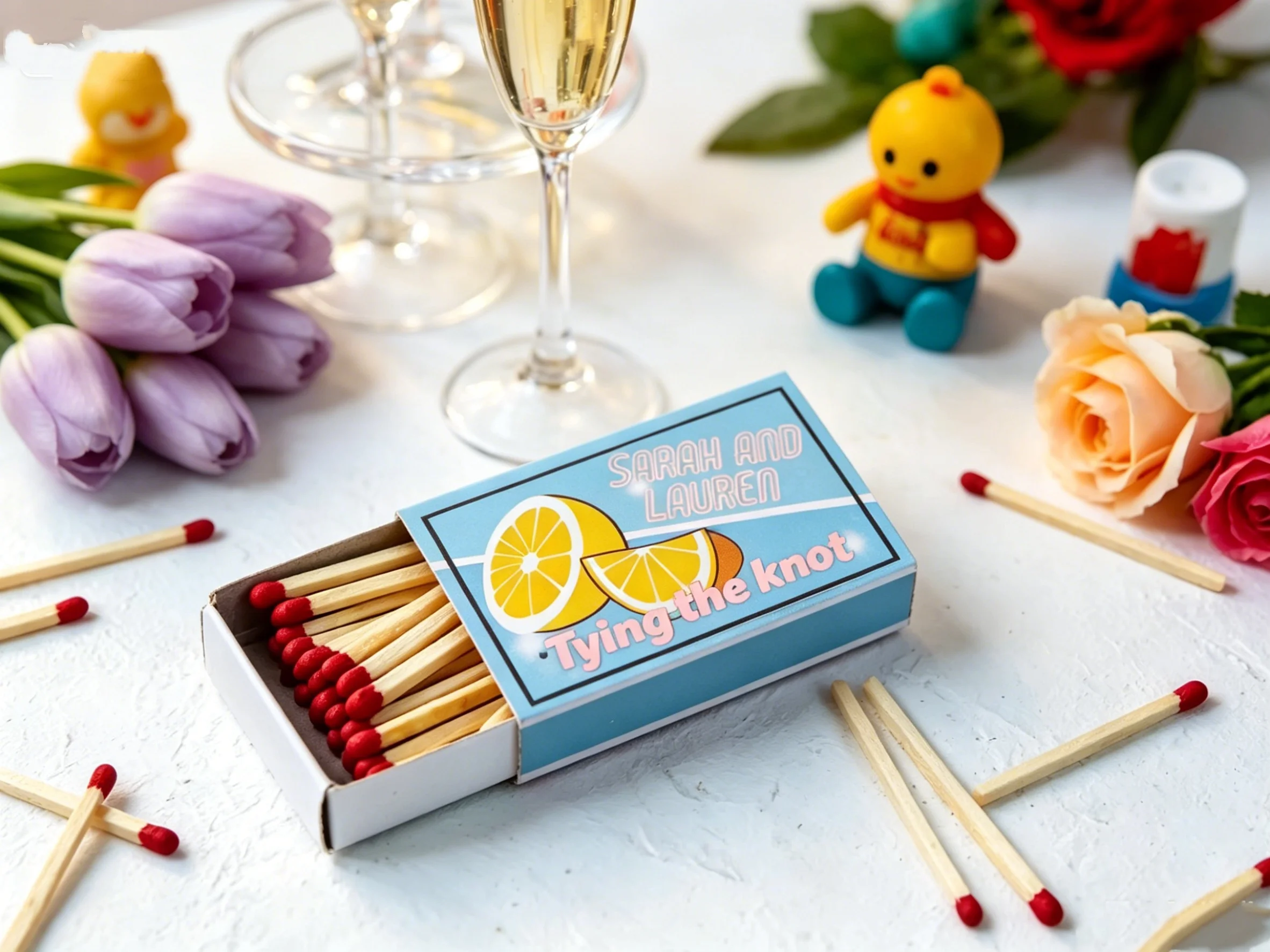 Personalized Vintage Matchboxes in Bulk, Custom Retro Matches for Wedding Favors, Bridal Shower, Boho & Rustic Party Decor
Personalized Vintage Matchboxes in Bulk, Custom Retro Matches for Wedding Favors, Bridal Shower, Boho & Rustic Party Decor