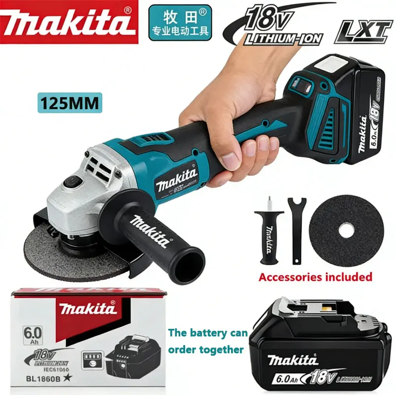 ✅ 18V Makita 6.0Ah battery DGA404125mm brushed lithium electric angle grinder rechargeable cutting machine high-power polishing
✅ 18V Makita 6.0Ah battery DGA404125mm brushed lithium electric angle grinder rechargeable cutting machine high-power polishing