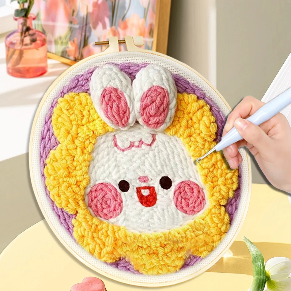 DIY Punch Needle Embroidery Kit for Adults Beginners Punch Needle DIY Craft Set with Cute Cartoon Animal for Handmade Decor
DIY Punch Needle Embroidery Kit for Adults Beginners Punch Needle DIY Craft Set with Cute Cartoon Animal for Handmade Decor
