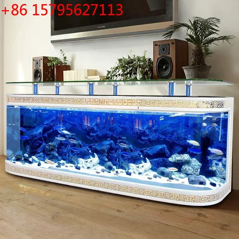 Тумба под телевизор в европейском стиле с аквариумом, большой напольный стеклянный стол-бар для гостиной
Тумба под телевизор в европейском стиле с аквариумом, большой напольный стеклянный стол-бар для гостиной