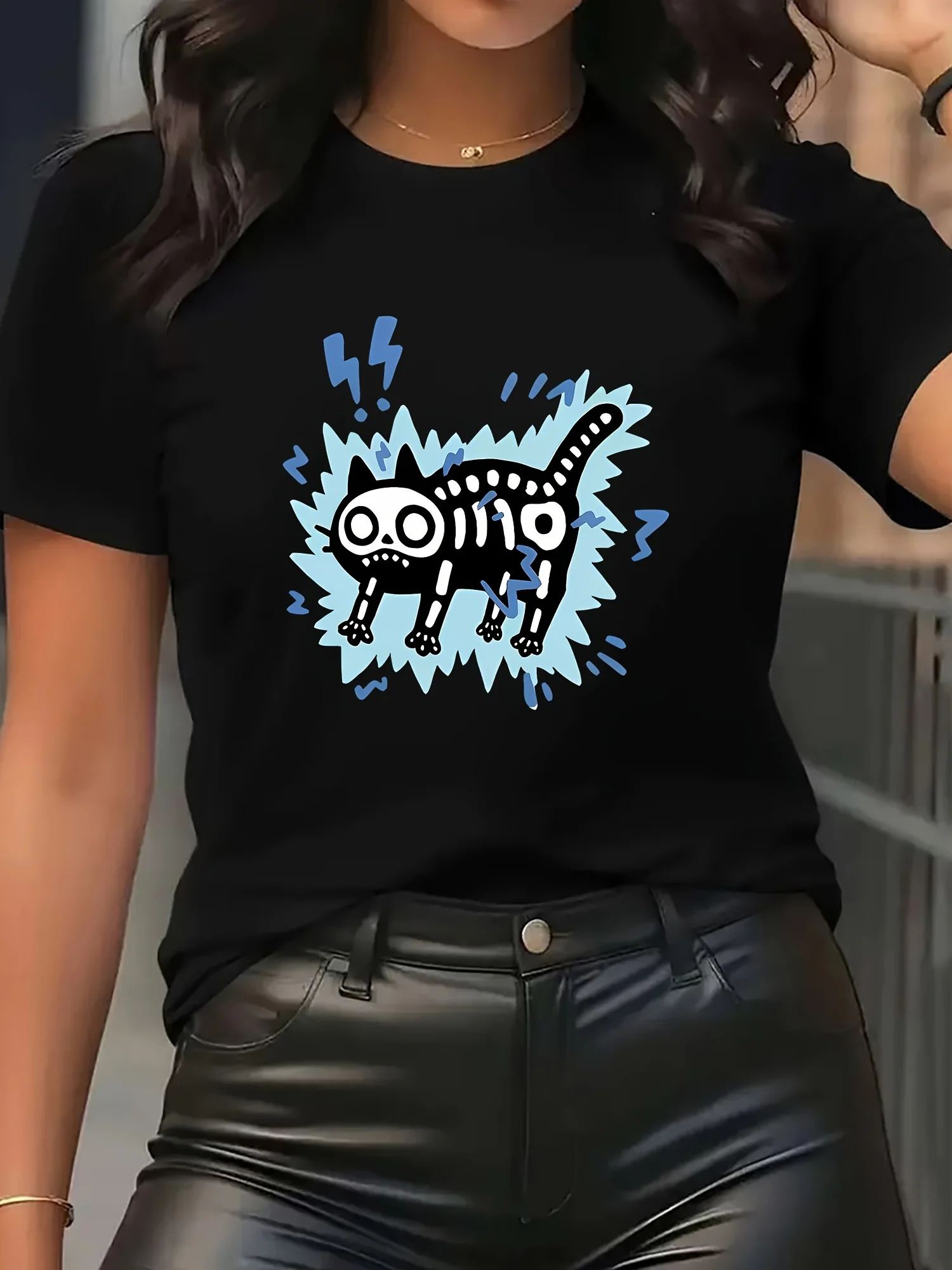 Y2K Cute Black Cat Graphic Printing Summer Autumn Winter Cotton Men and Women T-shirt Short Sleeve Luxury Outdoor Sports Brand
Y2K Cute Black Cat Graphic Printing Summer Autumn Winter Cotton Men and Women T-shirt Short Sleeve Luxury Outdoor Sports Brand