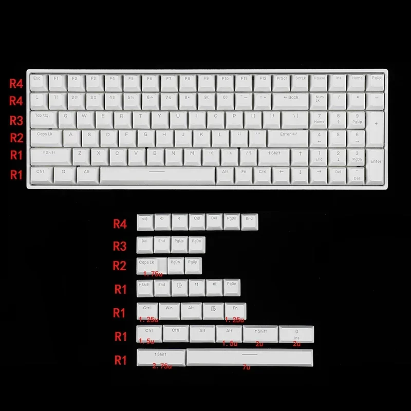 White Keycaps Custom PBT RSA Profile Simple Light Transmission Keycap Cute Cartoon Animation Point Key Cap for Gaming Keyboard
White Keycaps Custom PBT RSA Profile Simple Light Transmission Keycap Cute Cartoon Animation Point Key Cap for Gaming Keyboard