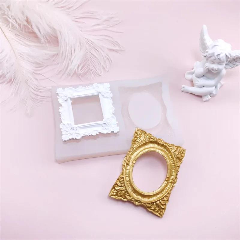 European Style Photo Frame Shape Silicone Mold DIY Candle Mold for Candle Making Chocolate Baking Fondant Cake Mold
European Style Photo Frame Shape Silicone Mold DIY Candle Mold for Candle Making Chocolate Baking Fondant Cake Mold