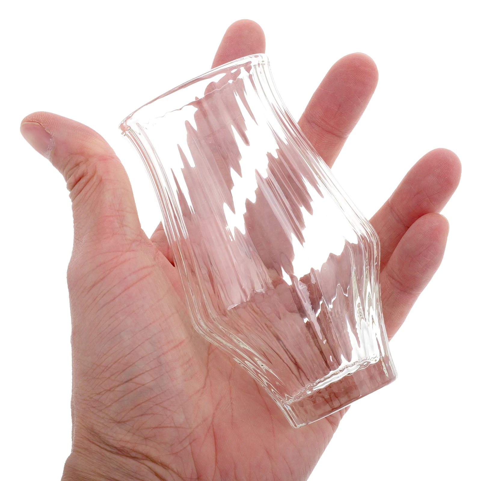 Ribbed Glass Coffee Cups Clear Irregular Shaped Beverage Tumblers Suitable for Milk Soda Beer Wine Cocktail Glassware 150ml
Ribbed Glass Coffee Cups Clear Irregular Shaped Beverage Tumblers Suitable for Milk Soda Beer Wine Cocktail Glassware 150ml