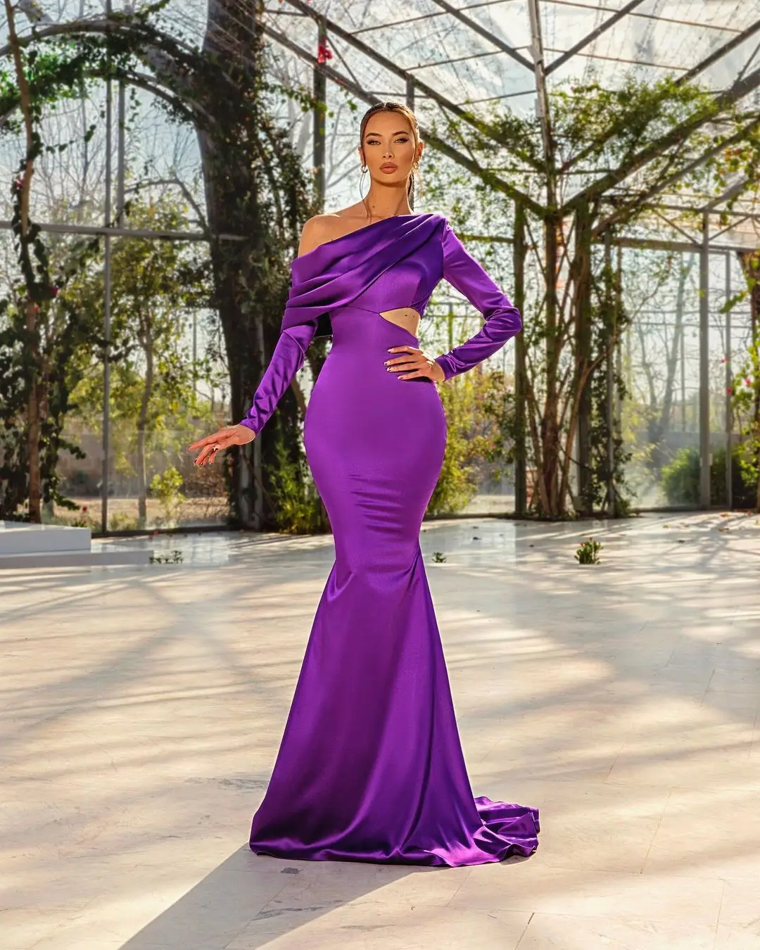 Customized Exquisite Satin Mermaid Evening Dresses Boat Neck Long Sleeves Panel Train Special Occasion Gowns Temperament
Customized Exquisite Satin Mermaid Evening Dresses Boat Neck Long Sleeves Panel Train Special Occasion Gowns Temperament