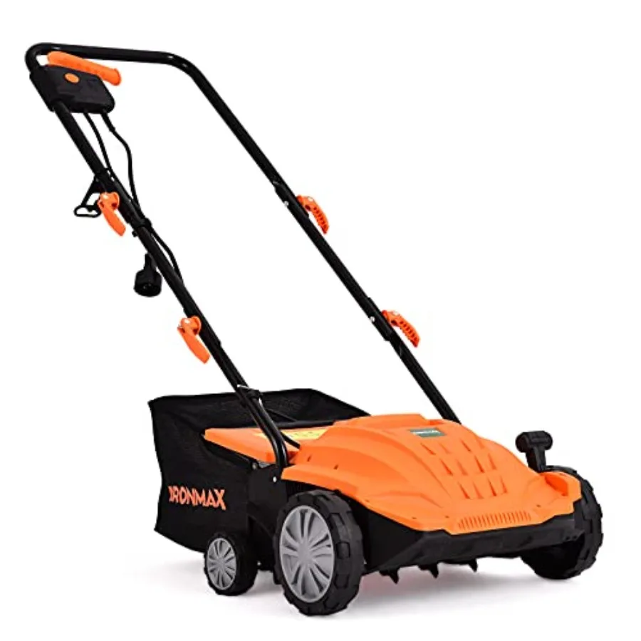 2-in-1 Electric Corded Lawn Dethatcher Scarifier 13-Inch 12Amp with 3-Position Raking Depth 40L Bag 2 Removable Blades Orange
2-in-1 Electric Corded Lawn Dethatcher Scarifier 13-Inch 12Amp with 3-Position Raking Depth 40L Bag 2 Removable Blades Orange