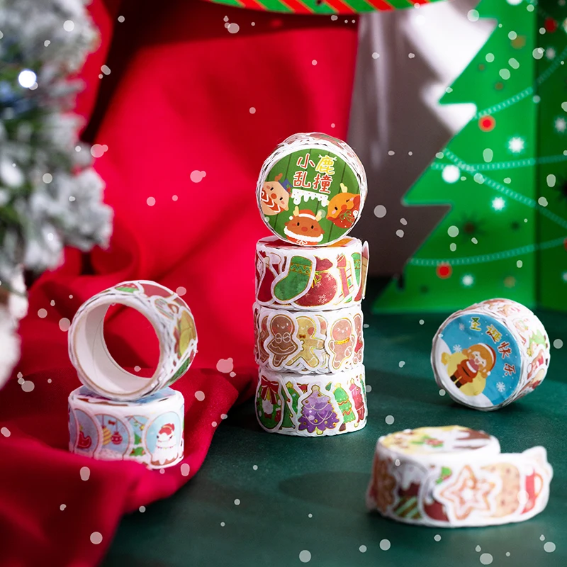 150Pcs Christmas Gift Cartoon Masking Sticker Tape Gilding Washi Paper Decorative Tape For Postcard Photocard Present Kids Gift
150Pcs Christmas Gift Cartoon Masking Sticker Tape Gilding Washi Paper Decorative Tape For Postcard Photocard Present Kids Gift