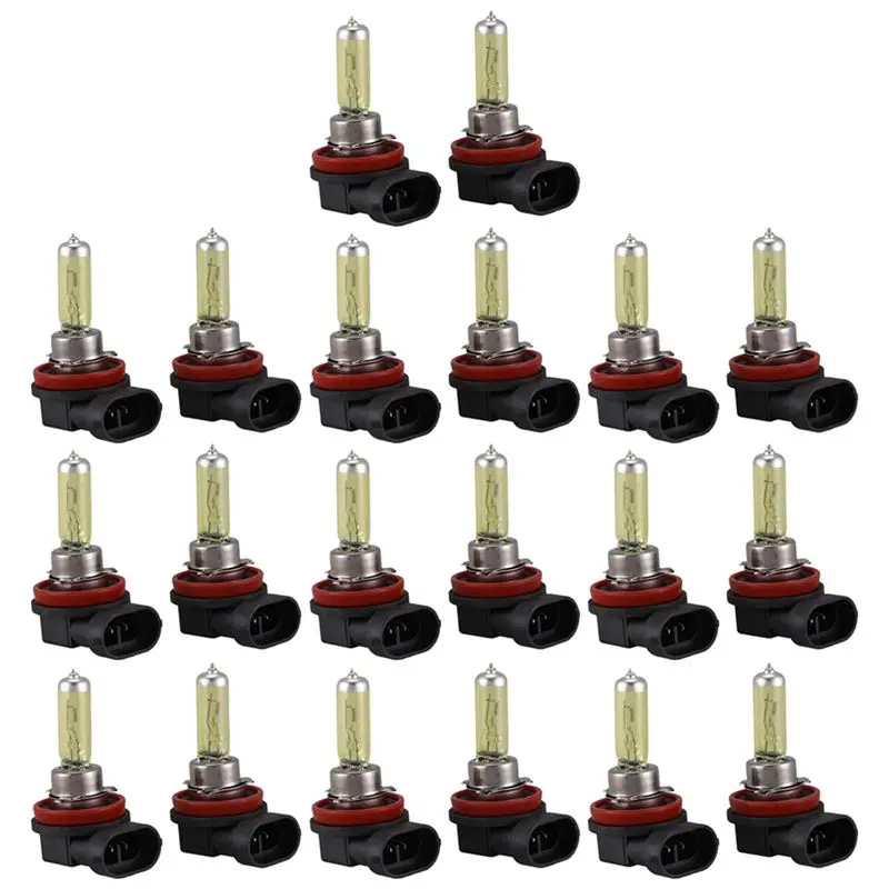 20 Pcs Dc 12V 55W H11 3000K Super Yellow Car Foglight Light Bulb Lamp-A08Q
20 Pcs Dc 12V 55W H11 3000K Super Yellow Car Foglight Light Bulb Lamp-A08Q