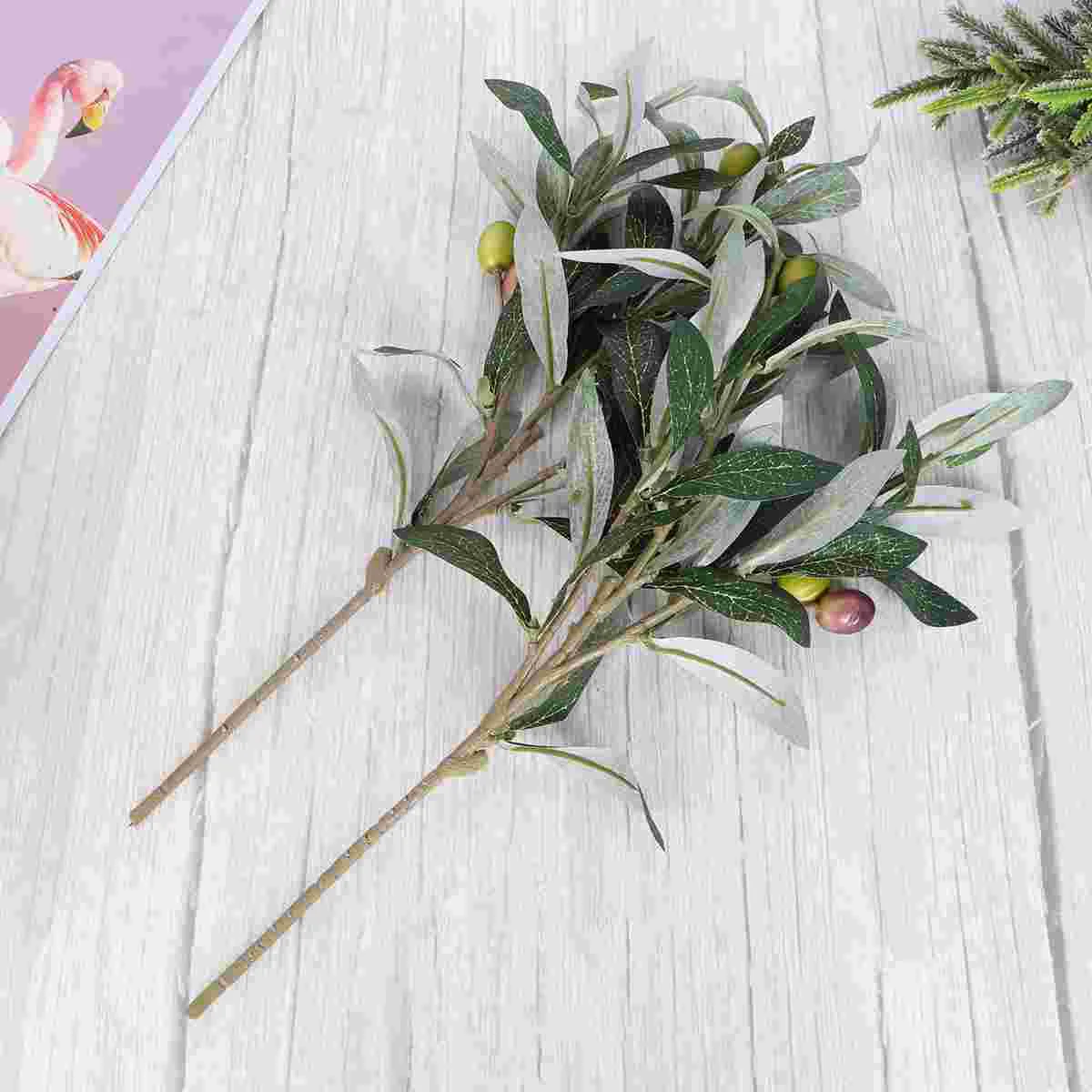 2 Pcs Flower Arrangement Supplies Artificial Olive Branch Plants Fake for Decoration Tree
2 Pcs Flower Arrangement Supplies Artificial Olive Branch Plants Fake for Decoration Tree