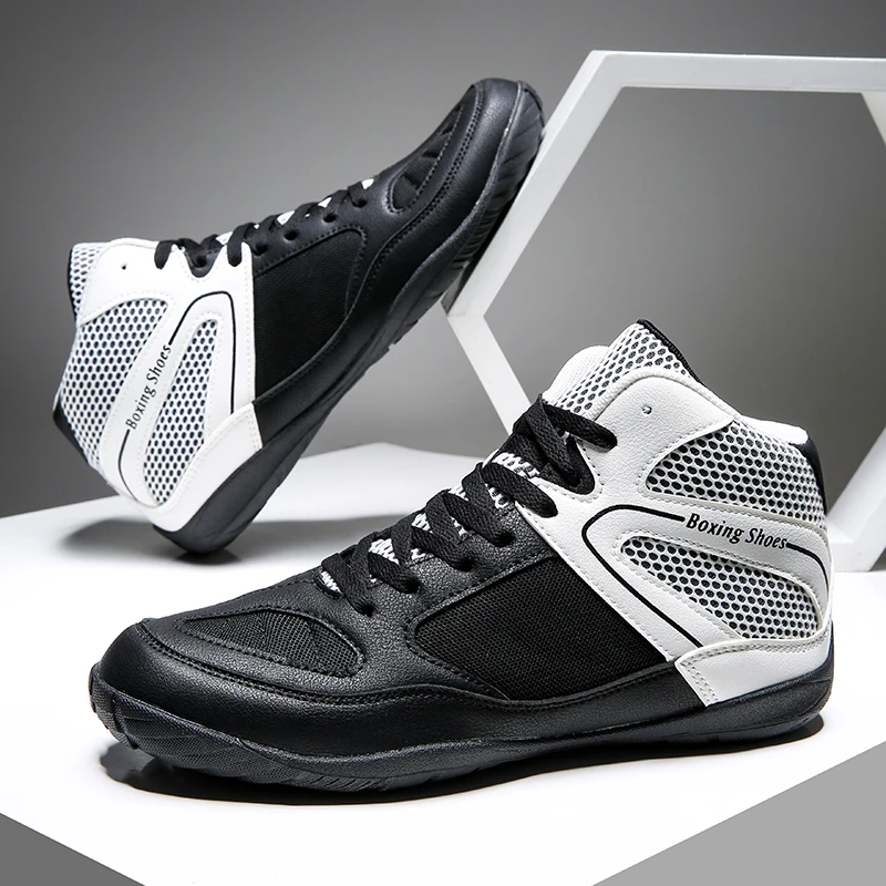 Professional Men Wrestling Fight Boots Big Size 39-46 Mens Athletic Fitness Sport Shoes Non-slip Gym Boxer Training Boxing Shoes
Professional Men Wrestling Fight Boots Big Size 39-46 Mens Athletic Fitness Sport Shoes Non-slip Gym Boxer Training Boxing Shoes