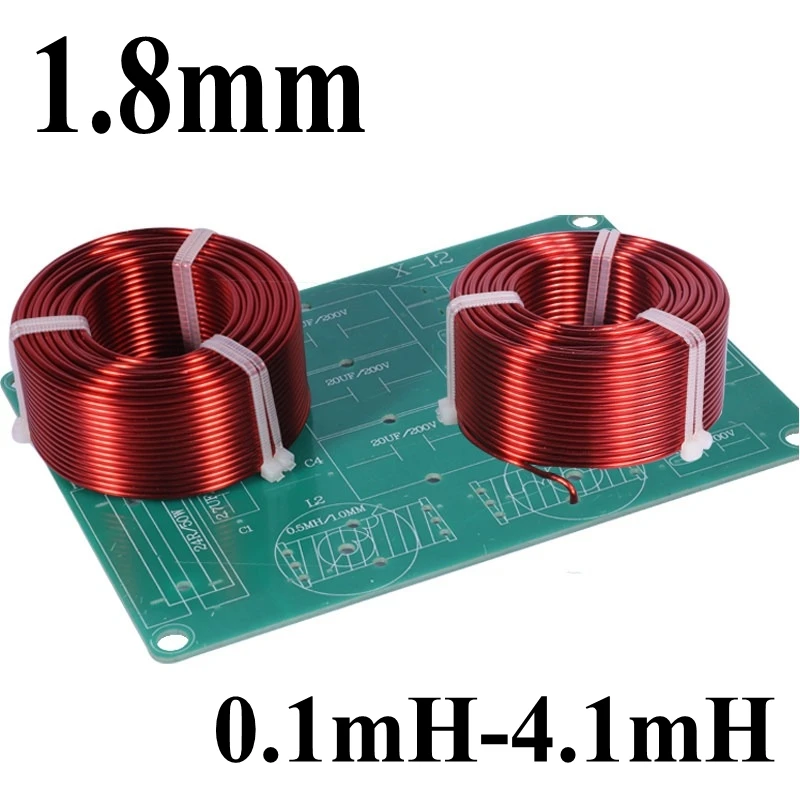 1.8mm 0.1mH-4.1mH Frequency divider hollow inductor coil oxygen free copper hollow inductor 4N Speaker Accessories
1.8mm 0.1mH-4.1mH Frequency divider hollow inductor coil oxygen free copper hollow inductor 4N Speaker Accessories