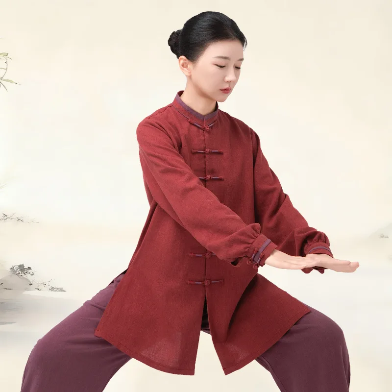 Chinese Martial Arts Performance Tai Uniform Gong fu Wushu Suit Taiji Clothing Women's New Cotton and Linen Thickened
Chinese Martial Arts Performance Tai Uniform Gong fu Wushu Suit Taiji Clothing Women's New Cotton and Linen Thickened