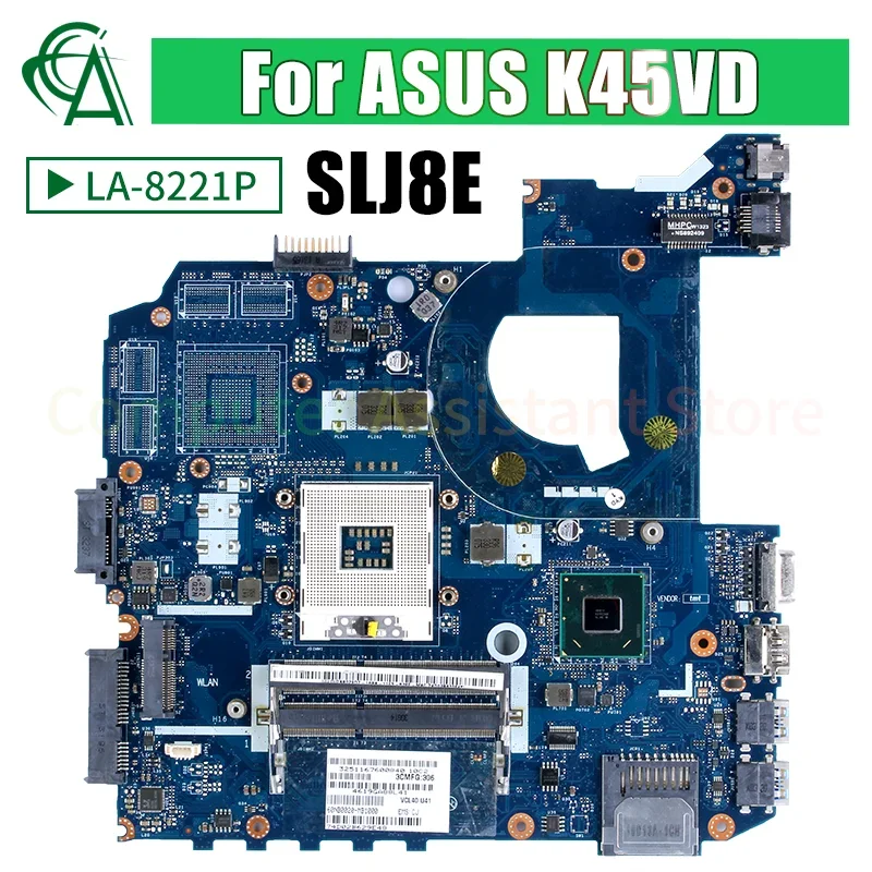 QCL40 LA-8221P For ASUS K45VD K45A A45V K45VM K45VS A85V Laptop Motherboard 8221P 60NB0020-MB1000 SLJ8E Notebook Mainboard Test
QCL40 LA-8221P For ASUS K45VD K45A A45V K45VM K45VS A85V Laptop Motherboard 8221P 60NB0020-MB1000 SLJ8E Notebook Mainboard Test