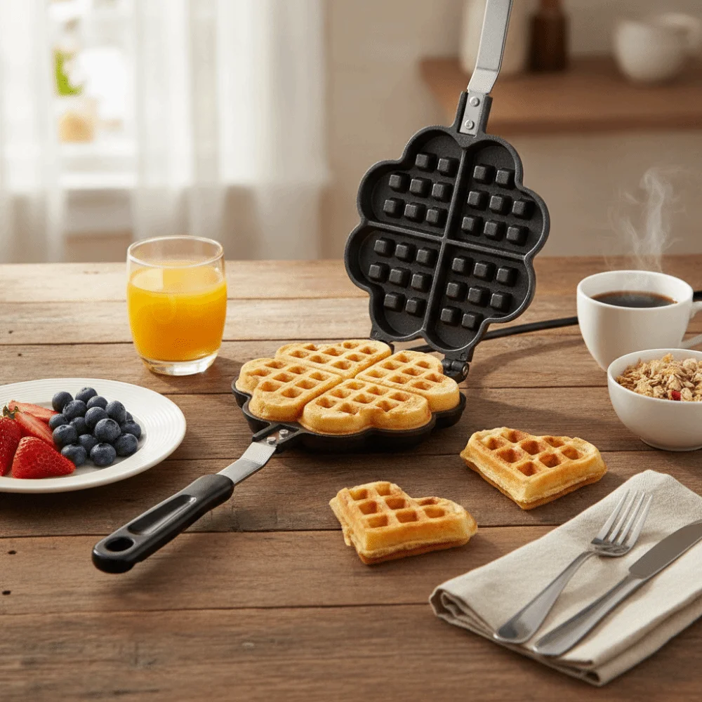 Household Non-stick Heart Shaped Waffle Mold Double Side Lightweight Waffle Baking Pan DIY Aluminum Alloy Waffle Maker Cooking
Household Non-stick Heart Shaped Waffle Mold Double Side Lightweight Waffle Baking Pan DIY Aluminum Alloy Waffle Maker Cooking