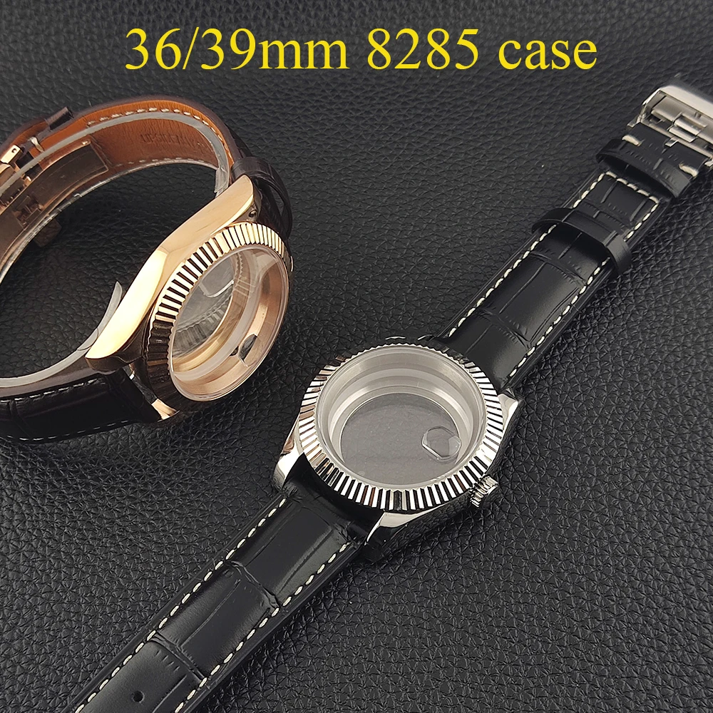 36mm/39mm 8285 Watch Case Silver/Rose 316L Stainless Steel Case Sapphire Crystal Leather Strap Fit 29mm Dial for 8285 Movement
36mm/39mm 8285 Watch Case Silver/Rose 316L Stainless Steel Case Sapphire Crystal Leather Strap Fit 29mm Dial for 8285 Movement