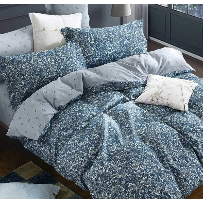 Duvet Cover Queen, 600 Thread Count Cotton Blue & Green Paisley Floral Pattern Comforter Reversible Cover …
Duvet Cover Queen, 600 Thread Count Cotton Blue & Green Paisley Floral Pattern Comforter Reversible Cover …
