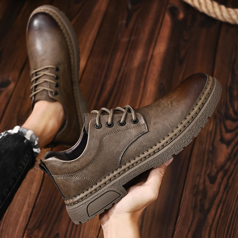 Men's retro leather shoes Luxury comfortable high-quality styles Business or daily outdoor fashion street Four Seasons Shoes
Men's retro leather shoes Luxury comfortable high-quality styles Business or daily outdoor fashion street Four Seasons Shoes